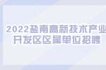 盐城招聘：2022盐南高新技术产业开发区区属单位招聘