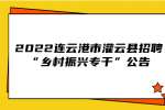 2022连云港市灌云县招聘“乡村振兴专干”公告